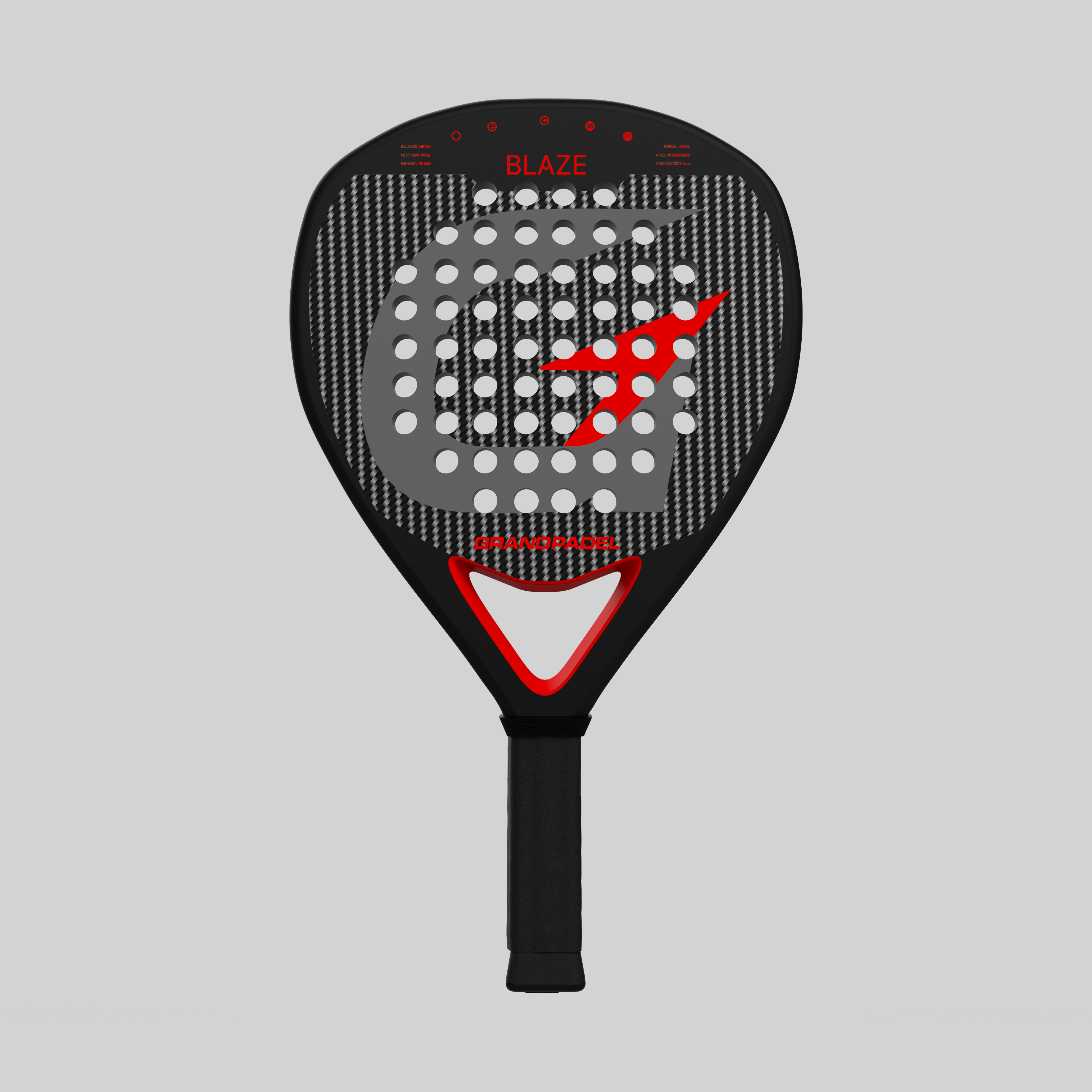 Grand Padel Blaze 3K — Paleta de control y potencia (PRECIO LANZAMIENTO SOLO 20 UNIDADES)